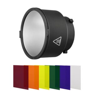 Jinbei Ανταυγαστήρας MH 14cm + Έγχρωμες Ζελατίνες Κιτ