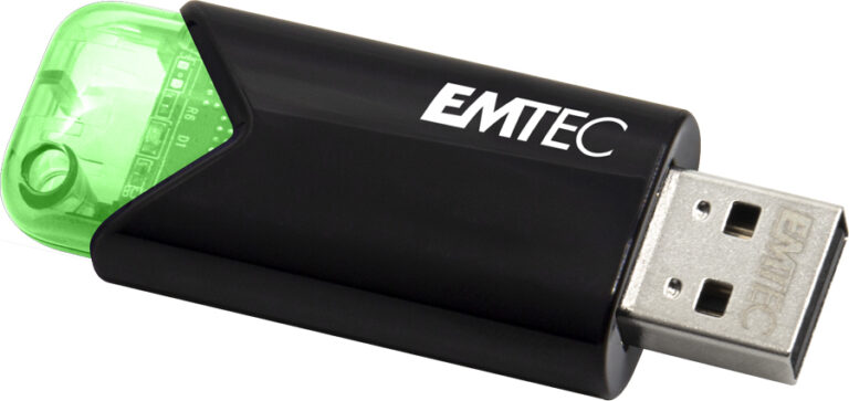 EMTEC Click Easy USB Flash Drive 64GB USB 3.2 Retractable