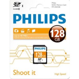 Philips SDXC Card 128GB Class 10 UHS-I έως 40MB/s