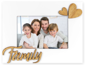 FE9946 - WOOD FRAME "FAMILY" 10x15cm