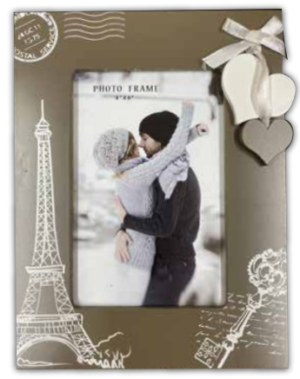 W2513 - WOOD FRAME 10x15cm "PARIS"